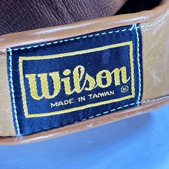 Vtg Wilson Baseball Glove RHT A2164 Autograph Model Jim Catfish Hunter Leather - Picture 2 of 12
